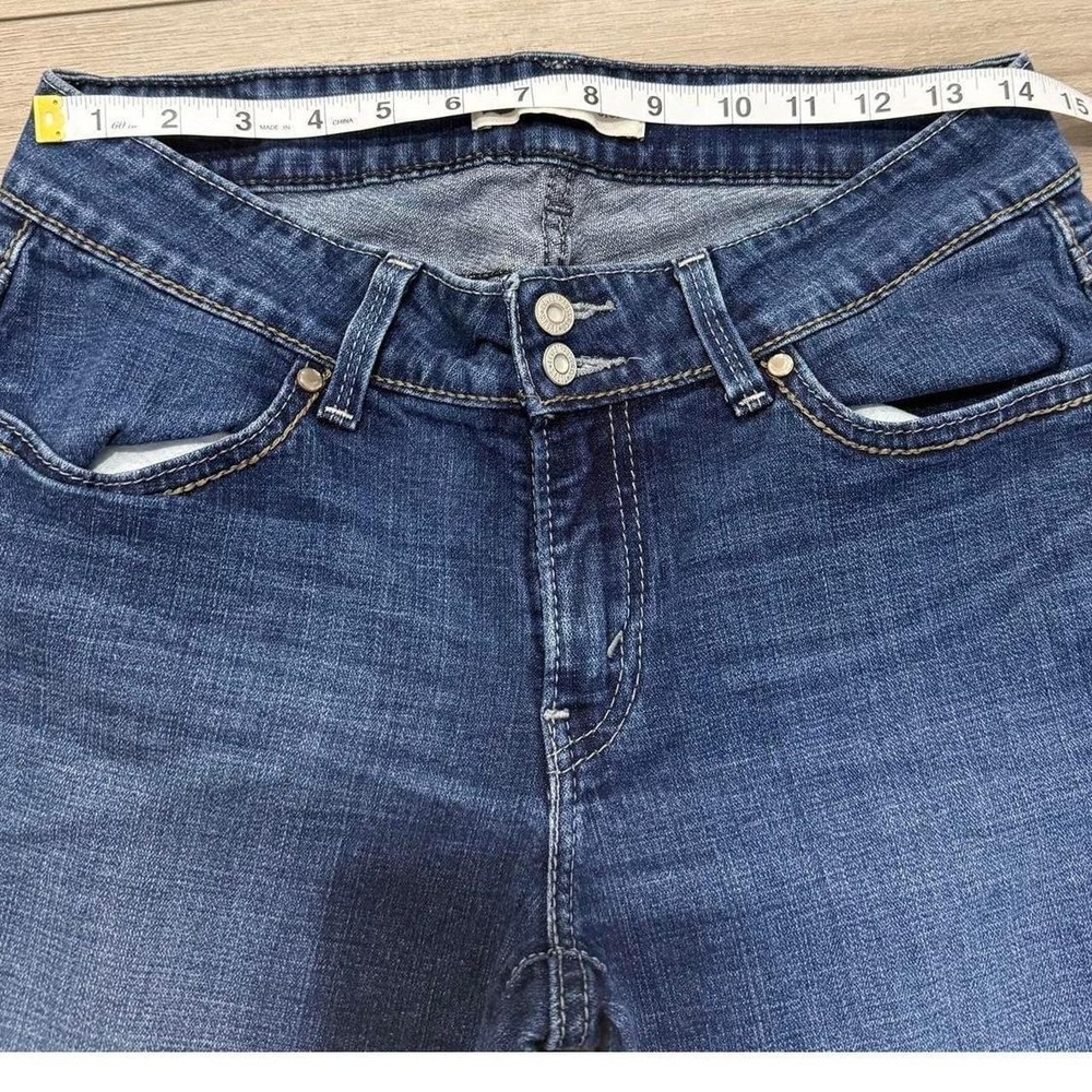 Levis 528 Curvy Bootcut Jeans Womens 30x29 Medium Wash Mid Rise Double Button - Picture 4 of 8